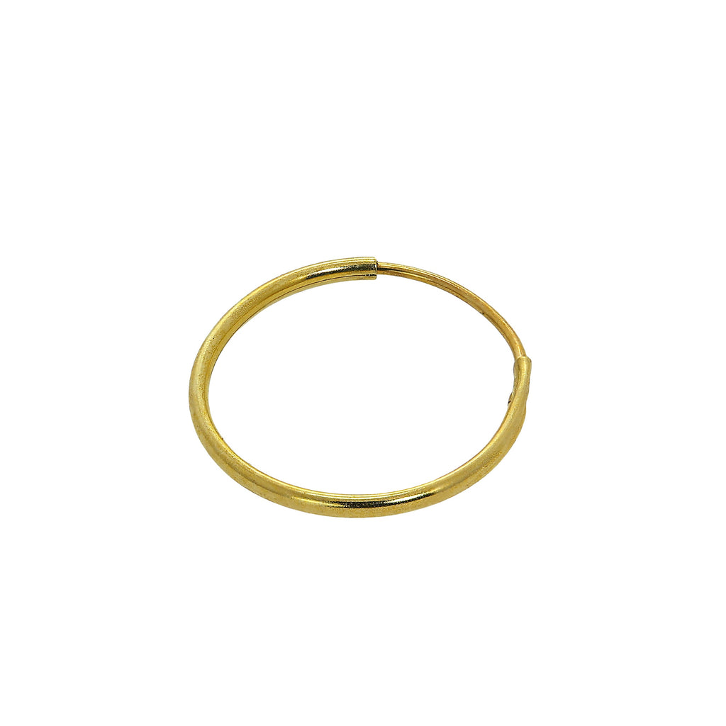 Anneau de nez léger en or 9 carats de 10 mm