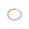 Boucle d'oreille simple créole en or rose 9 carats de 14 mm