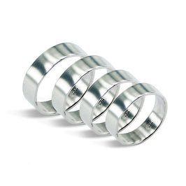Bague en argent sterling fabriquée à la main de 6 mm