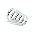 Alliance en argent sterling de 4 mm fabriquée à la main