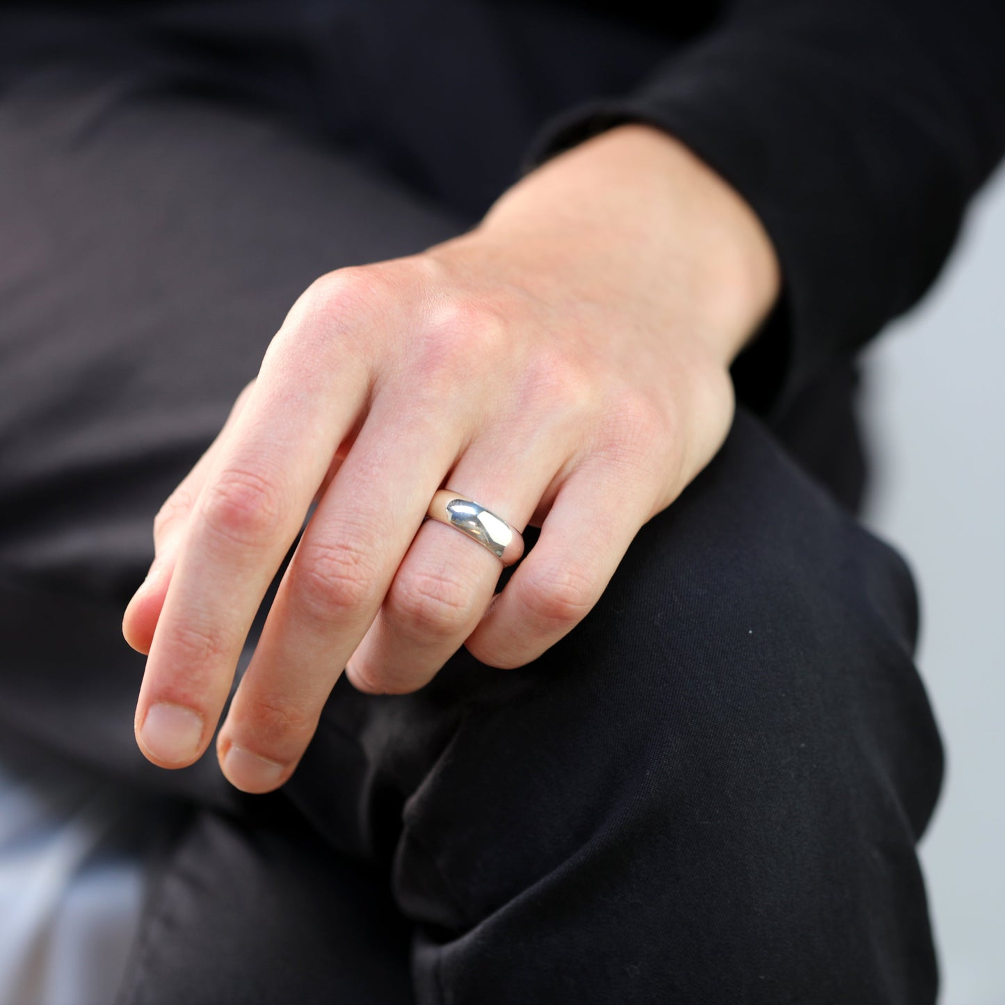 Alliance en argent sterling de 7 mm