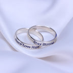 Alliance ronde en argent sterling de 5 mm