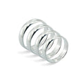 Alliance ronde en argent sterling de 5 mm