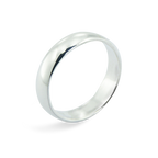 Alliance ronde en argent sterling de 5 mm