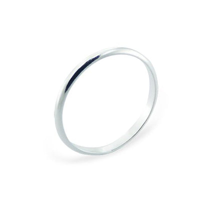 Alliance simple en argent sterling de 2 mm