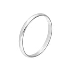 Alliance simple en argent sterling de 2 mm