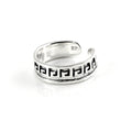 Bague d'orteil à motif géométrique en argent sterling de 5 mm