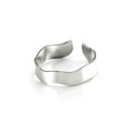 Bague d'orteil ondulée réglable en argent sterling de 5 mm