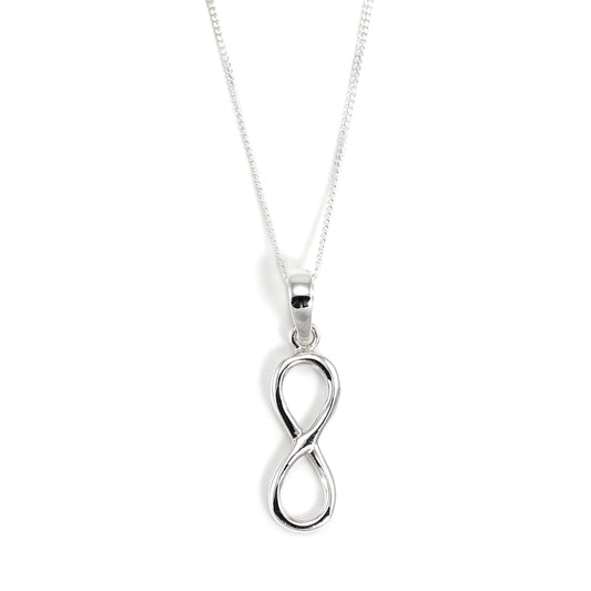 Collier pendentif infini en argent sterling
