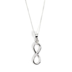 Collier pendentif infini en argent sterling