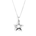 Collier avec pendentif étoile gonflée en argent sterling
