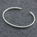 Bracelet jonc uni en argent sterling de 4 mm