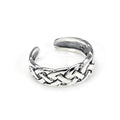 Bague d'orteil en argent sterling avec nœud celtique