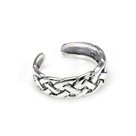 Bague d'orteil en argent sterling avec nœud celtique