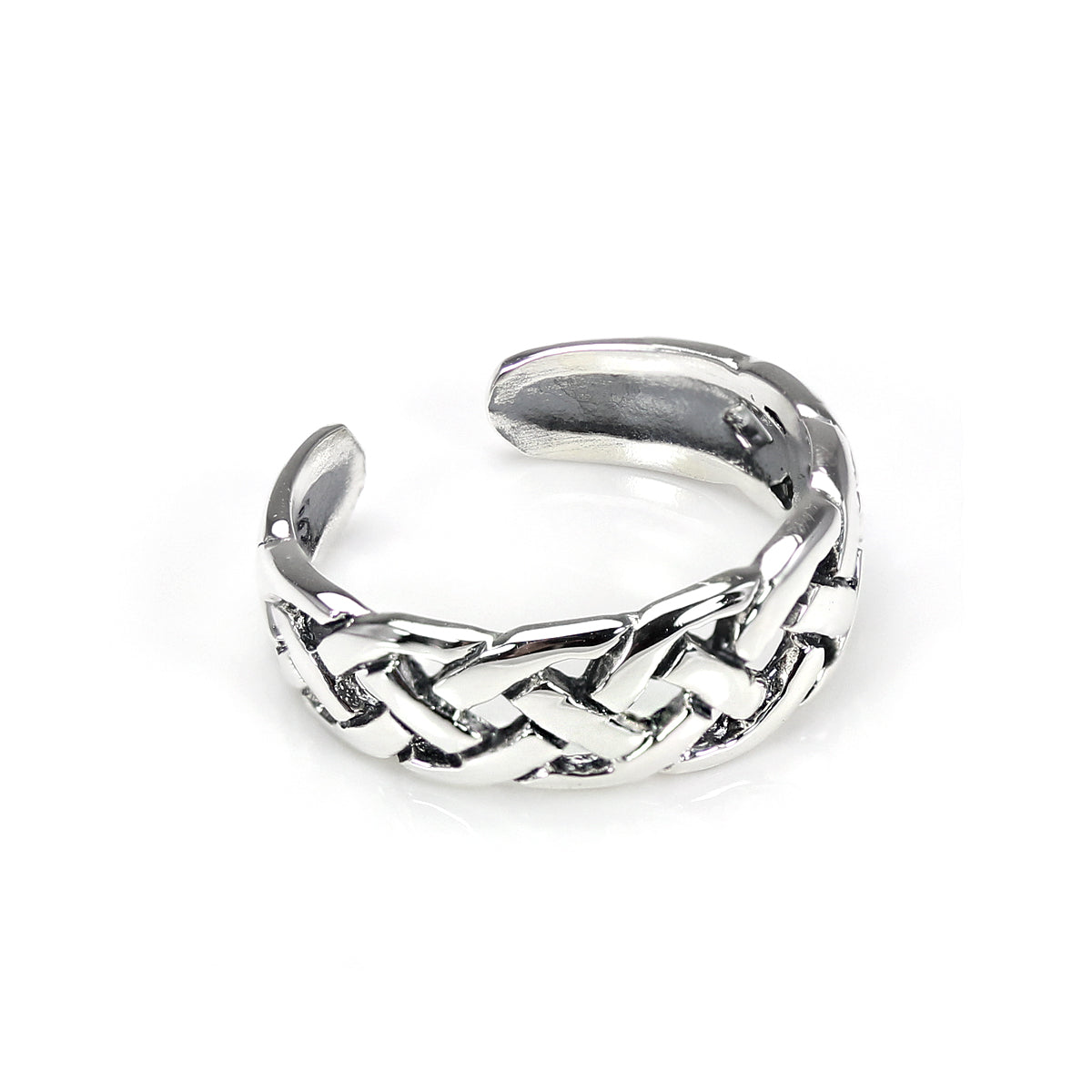 Bague d'orteil en argent sterling avec nœud celtique