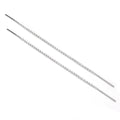 Boucles d'oreilles longues en argent sterling avec chaîne Belcher