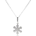 Pendentif flocon de neige de Noël en argent sterling