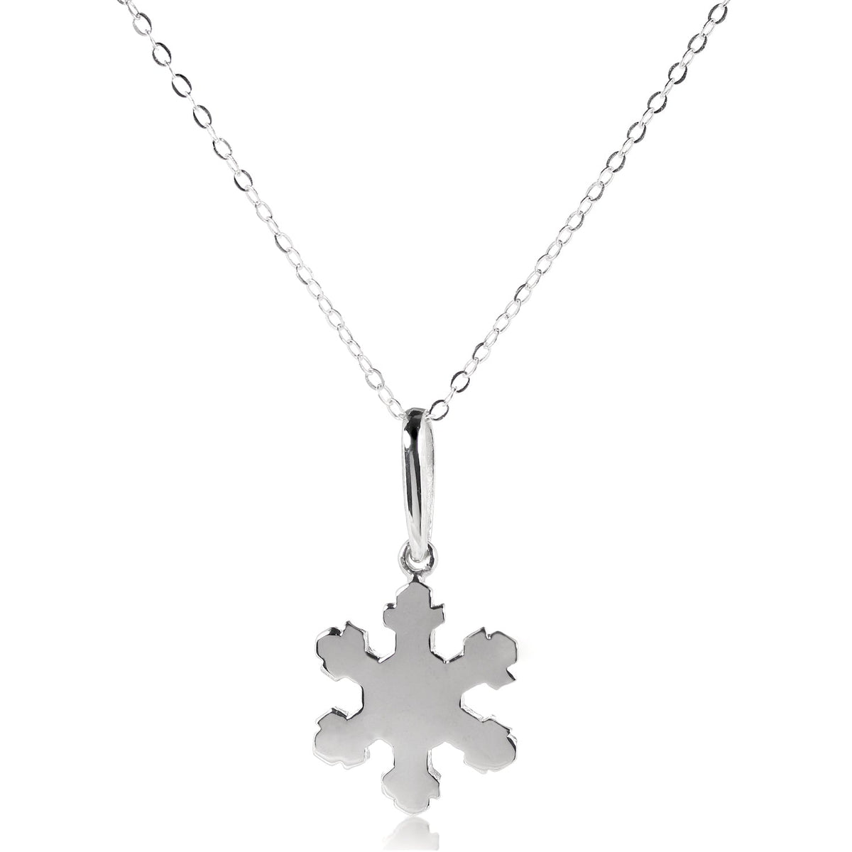 Pendentif flocon de neige de Noël en argent sterling