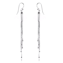 Boucles d'oreilles chandelier à pampilles en argent sterling