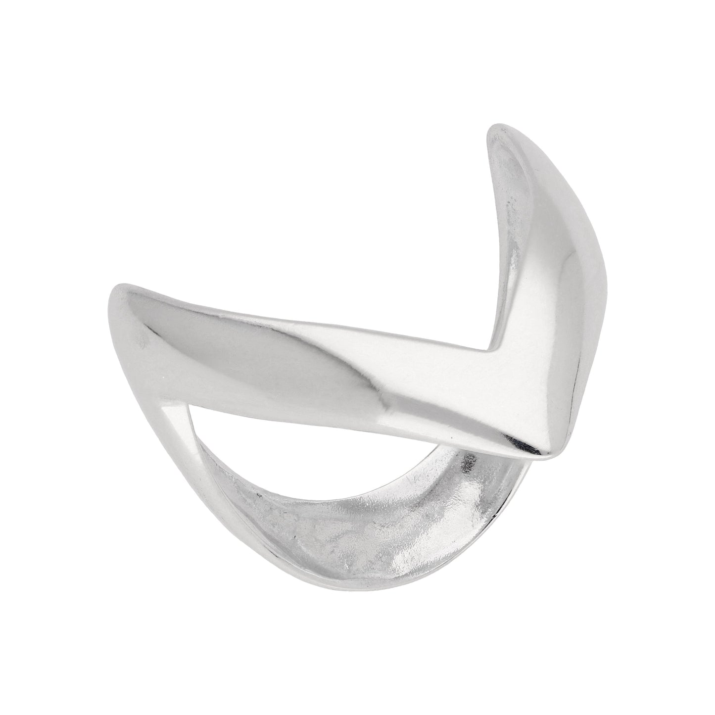 Bague en argent sterling en forme de bréchet - Tailles J à U