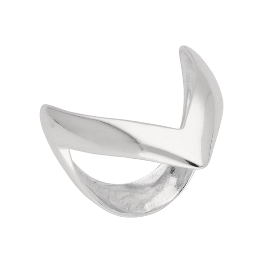 Bague en argent sterling en forme de bréchet - Tailles J à U