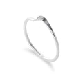 Bague empilable en argent sterling 1 mm avec simple torsion - Taille 48 - 62,5