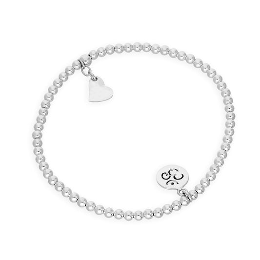 Bracelet extensible en argent sterling avec symbole hindou Om