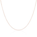 Chaîne Belcher légère en or rose 9 carats, 40 à 50 cm