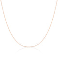 Chaîne gourmette en or rose 9 carats taille diamant
