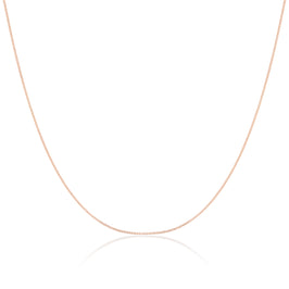 Chaîne gourmette en or rose 9 carats taille diamant