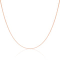 Chaîne gourmette en or rose 9 carats taille diamant de 40 à 50 cm