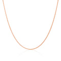 Chaîne gourmette en or rose 9 carats taille diamant