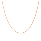 Chaîne gourmette en or rose 9 carats taille diamant