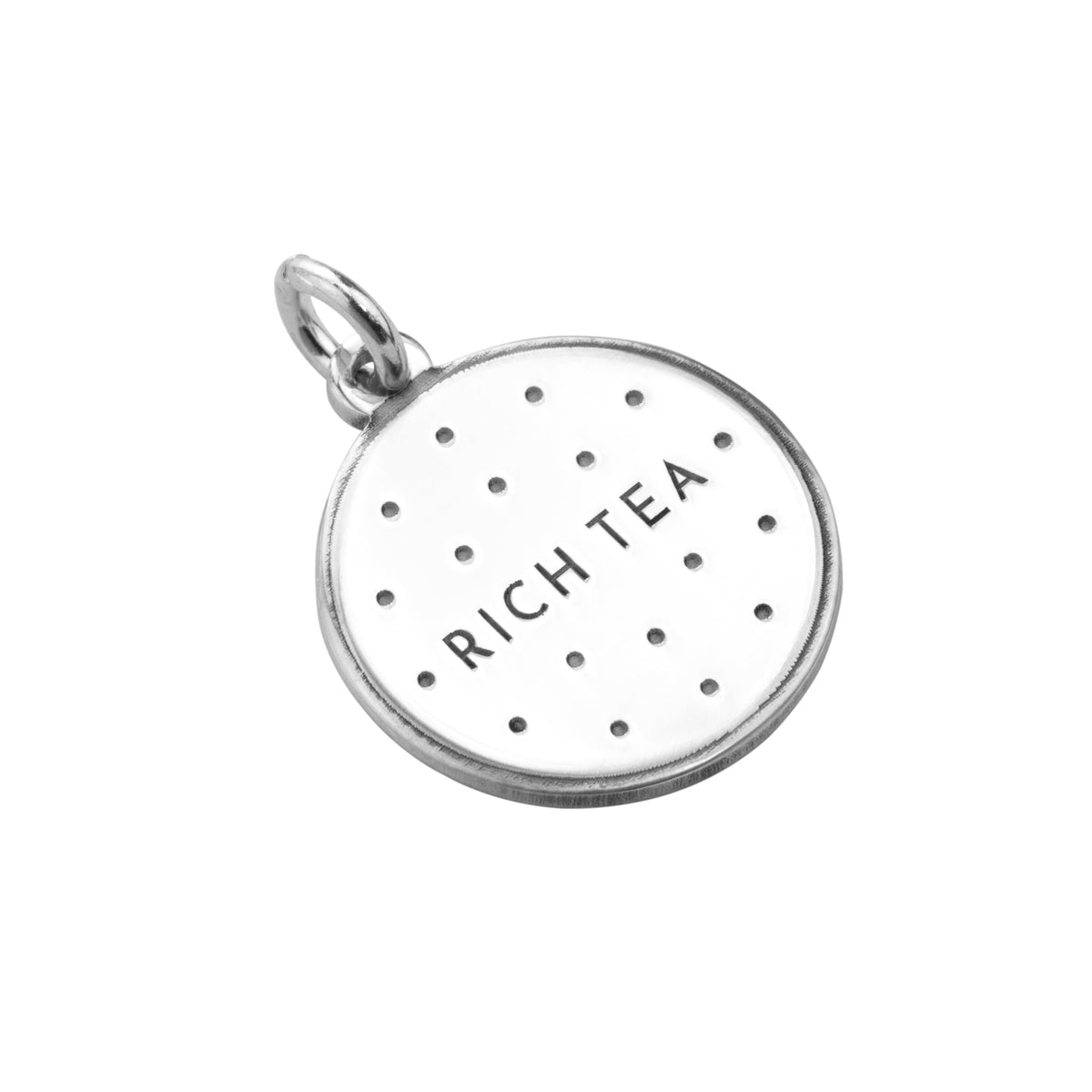 Charm biscuit classique personnalisé en argent sterling