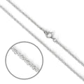 Chaîne en argent sterling Prince de Galles de 40 à 60 cm