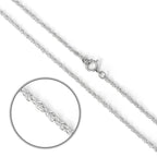 Chaîne en argent sterling Prince de Galles de 40 à 60 cm