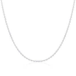 Chaîne en argent sterling taille diamant de 40 à 45 cm
