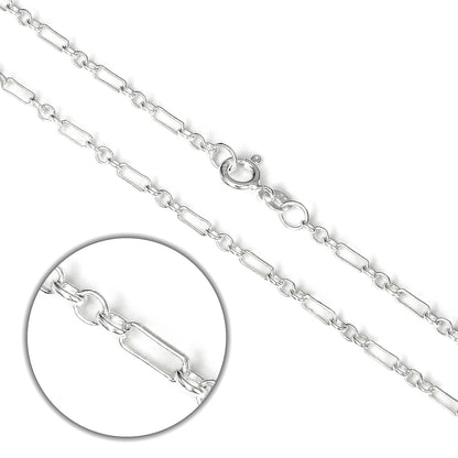 Chaîne en argent sterling de 16 à 24 pouces