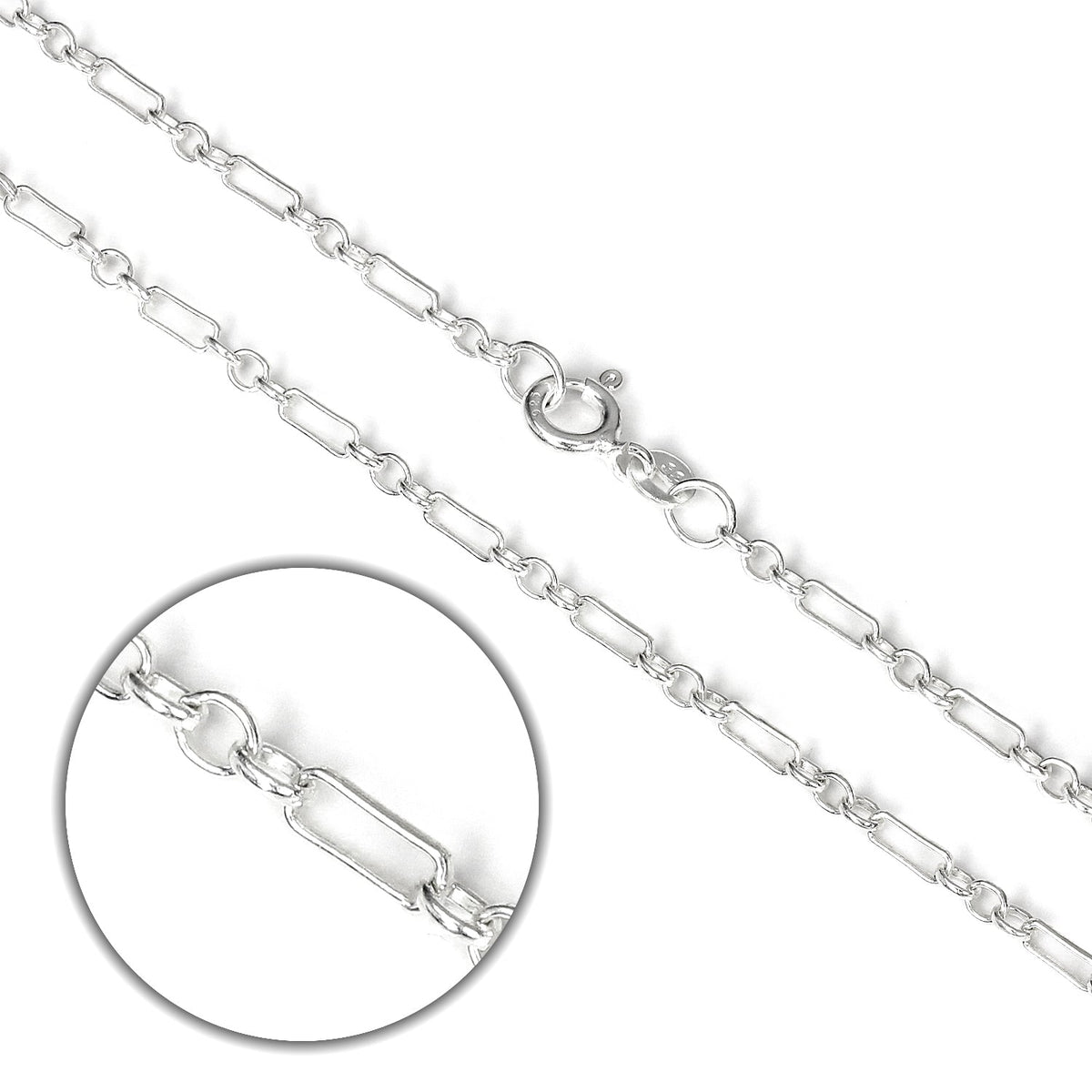 Chaîne en argent sterling de 40 à 60 cm