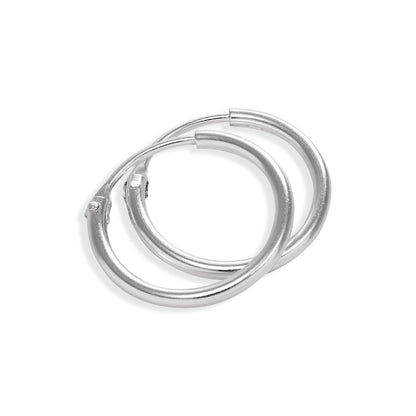 Boucles d'oreilles créoles en argent sterling