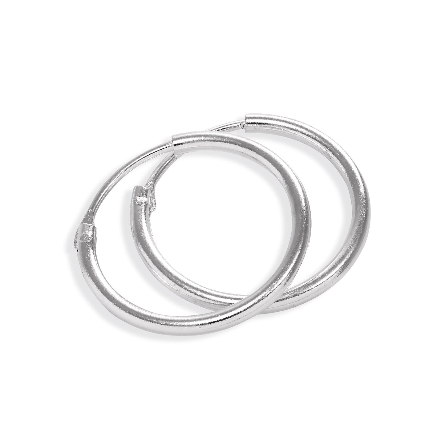 Boucles d'oreilles créoles en argent sterling
