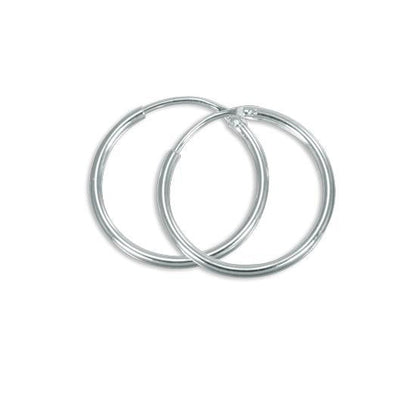 Boucles d'oreilles créoles en argent sterling