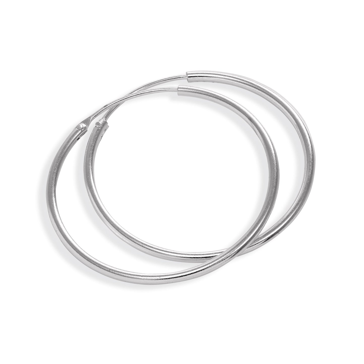 Boucles d'oreilles créoles en argent sterling