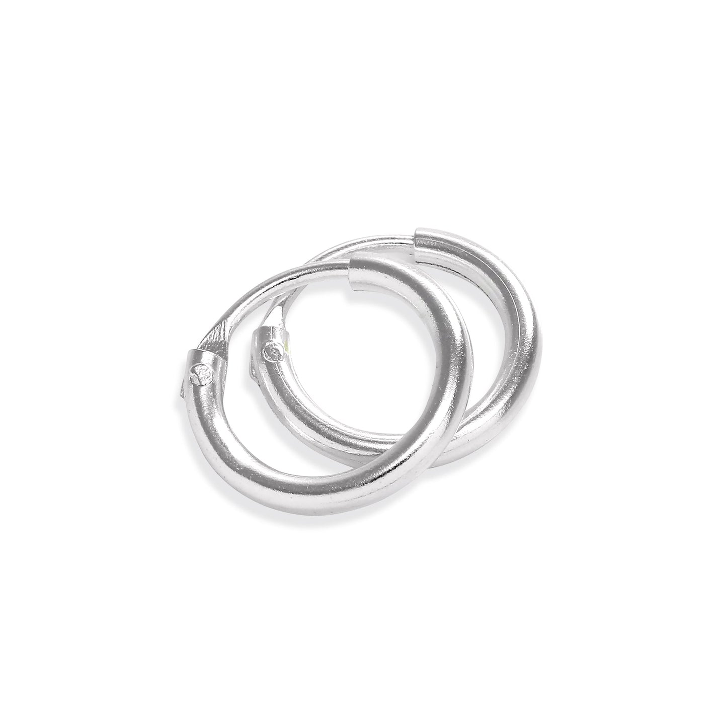 Boucles d'oreilles créoles en argent sterling