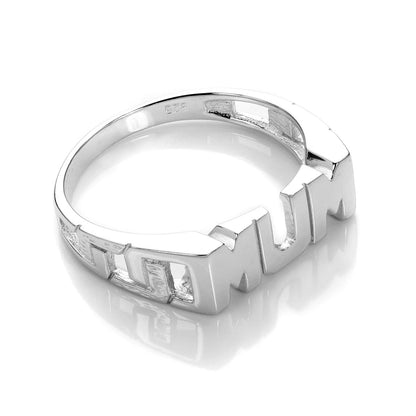 Bague maman en argent sterling
