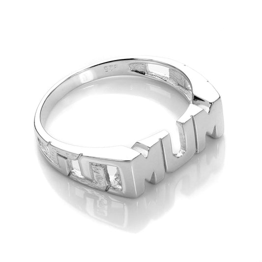 Bague maman en argent sterling