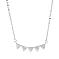 Collier en argent sterling et cristal CZ transparent