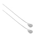 Boucles d'oreilles boules de Noël en argent sterling et cristal CZ transparent