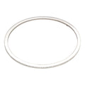 Bracelet rond en argent sterling et cristal CZ transparent de 61 mm