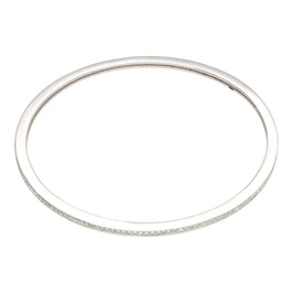 Bracelet rond en argent sterling et cristal CZ transparent de 61 mm